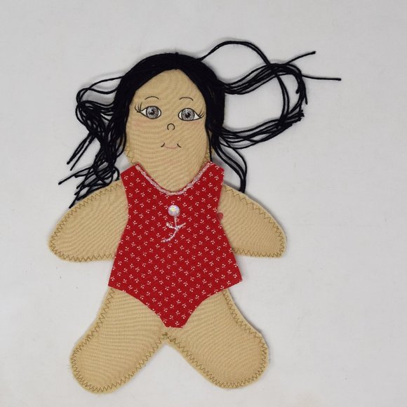 Dress Up Fabric Doll Outfits Carry All Folder Portfolio Handmade Quiet Toy - Picture 12 of 14